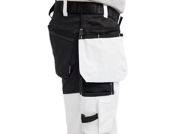 1772 Håndverksshorts stretch WHT C48 Komfortabel, lett malershorts 