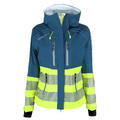 Husky Shell Jacket HiVis W Blue Wing XXL Varm skalljakke med refleks til dame