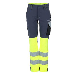 Malamut Pant Hi-Vis W Arbeidsbukse med 4-veis stretch Dame