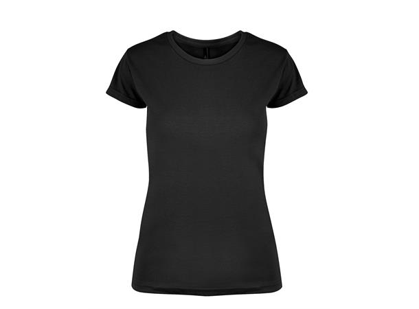 1810 Kos T-Shirt BLK XS Dame-T-skjorte i Økologisk Bomull 