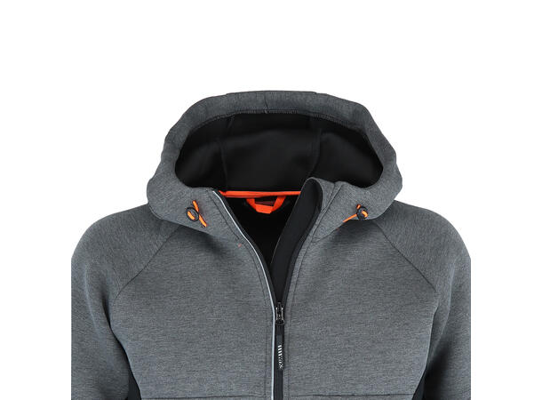 Feldspar Hooded Jacket Grey XXL God og varm hettejakke - Unisex 