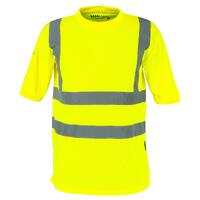Pyrite T-shirt Hi-Vis Safety Yellow L High visability T-skjorte Unisex