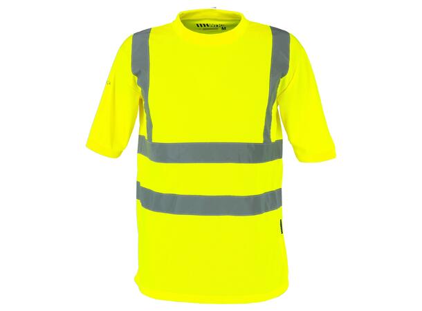 Pyrite T-shirt Hi-Vis Safety Yellow L High visability T-skjorte Unisex 