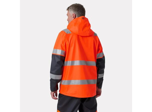 70295 ALNA 2.0 RAIN JACKET NYEL/BLK XS HIVIS vanntett regnjakke 