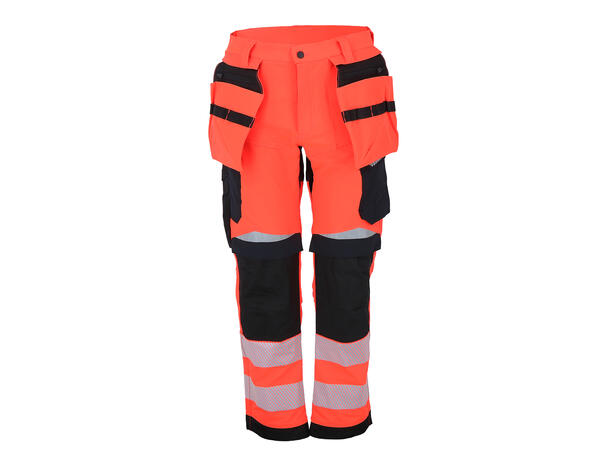 Bismuth Roofpant ZP HiVis Rød 60 Bukse med hengelommer 