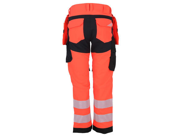 Bismuth Roofpant ZP HiVis Rød 60 Bukse med hengelommer 