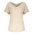 Lily V-neck Sand Melange XL T-shirt med V-hals 