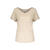 Lily V-neck Sand Melange XL T-shirt med V-hals 