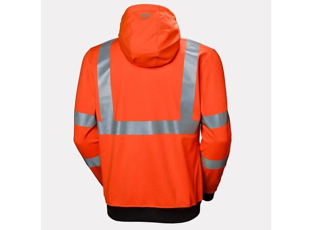 79094 ADDVIS ZIP HOODIE Hi Vis hettejakke med glidelås 