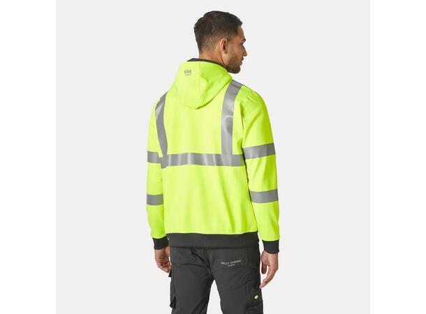 79094 ADDVIS ZIP HOODIE Hi Vis hettejakke med glidelås 