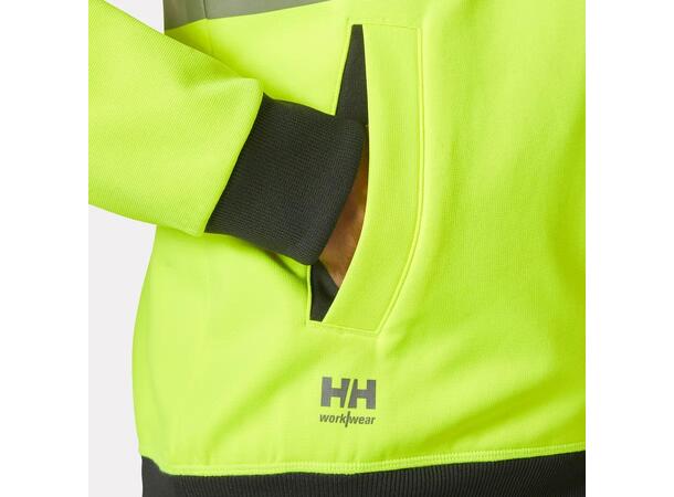 79094 ADDVIS ZIP HOODIE Hi Vis hettejakke med glidelås 