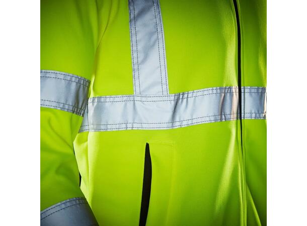 79094 ADDVIS ZIP HOODIE Hi Vis hettejakke med glidelås 