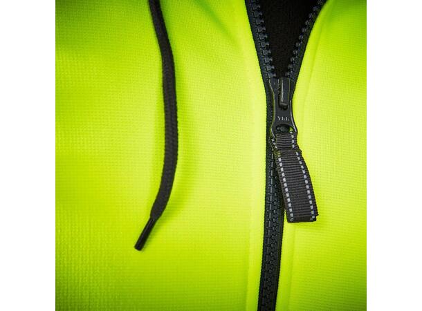 79094 ADDVIS ZIP HOODIE Hi Vis hettejakke med glidelås 