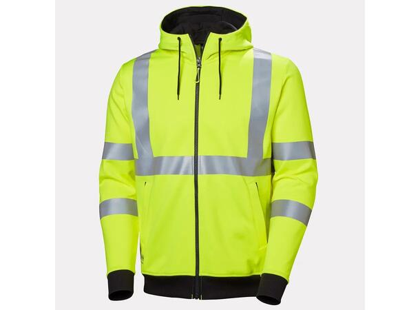 79094 ADDVIS ZIP HOODIE Hi Vis hettejakke med glidelås 