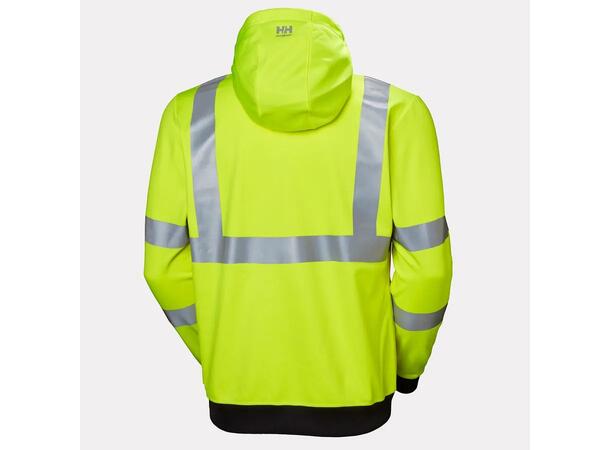 79094 ADDVIS ZIP HOODIE Hi Vis hettejakke med glidelås 