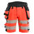1120 Varselshorts Rød/Svart 44 Varselshorts 4-veisstretch 