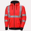 79094 ADDVIS ZIP HOODIE Hi Vis hettejakke med glidelås