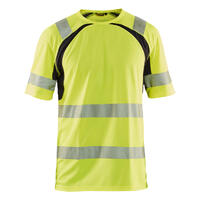 3397 T-skjorte varsel NYEL/BLK XS UV behandlet