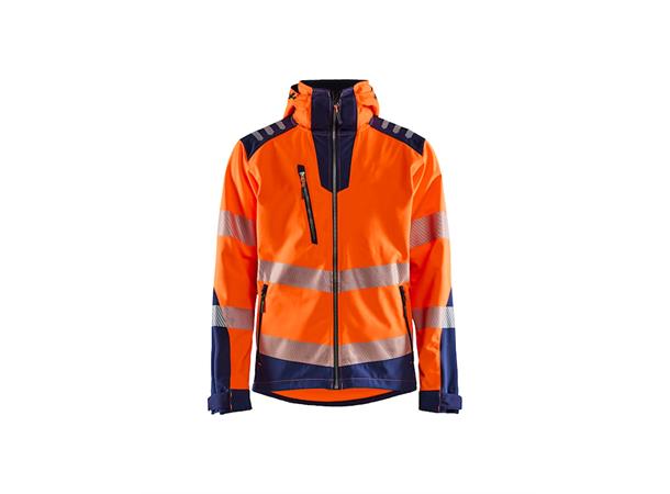 4491 Softshelljakke varsel NYEL/BLK/ROY Varseljakke softshell 