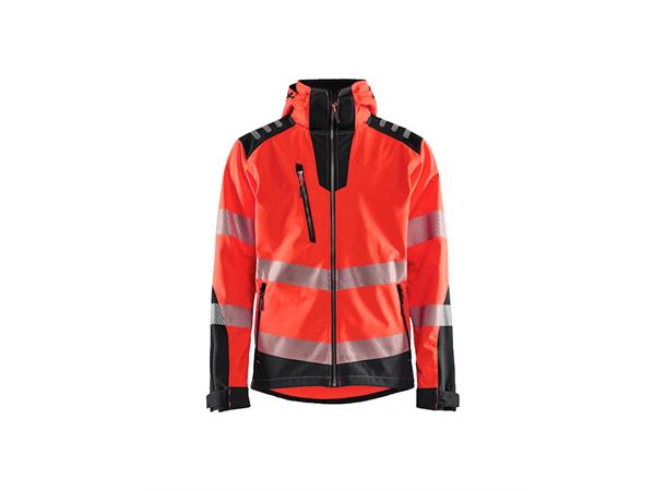 4491 Softshelljakke varsel NYEL/BLK/ROY Varseljakke softshell 