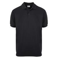6512 Organic Stretch Polo Gots  BLK XS Klassisk stretch Polo i Bomull & Elastan