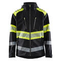 4494 Softshelljakke varsel Svart/Hivi XL Klasse 1