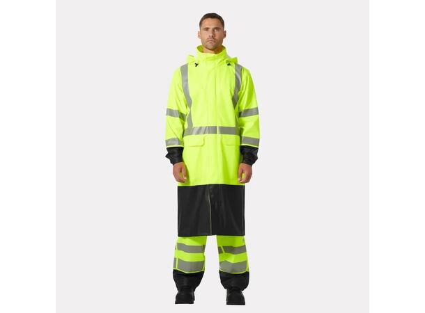 70156 ADDVIS RAIN COAT NYEL/BLK XS HIVIS Regnfrakk 