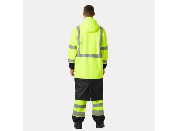 70156 ADDVIS RAIN COAT NYEL/BLK XS HIVIS Regnfrakk 