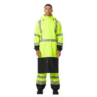 70156 Addvis Regnjakke NYEL/BLK XS HIVIS Regnfrakk