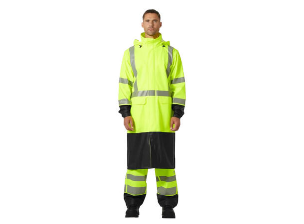 70156 Addvis Regnjakke NYEL/BLK XS HIVIS Regnfrakk 
