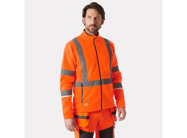 72172 ME FLEECE JACKET NYEL XS HIVIS fleecejakke 