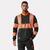 79274 ICU ZIP SWEATSHIRT BLK/ORA XS HIVIS genser med glidelås 