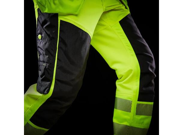 77472 ICU CONS PANT NYEL/BLK C66 Håndverkerbukse klasse 2 