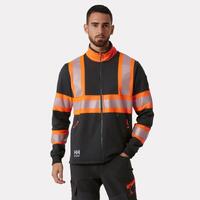 79274 ICU ZIP SWEATSHIRT BLK/NYEL XS HIVIS genser med glidelås