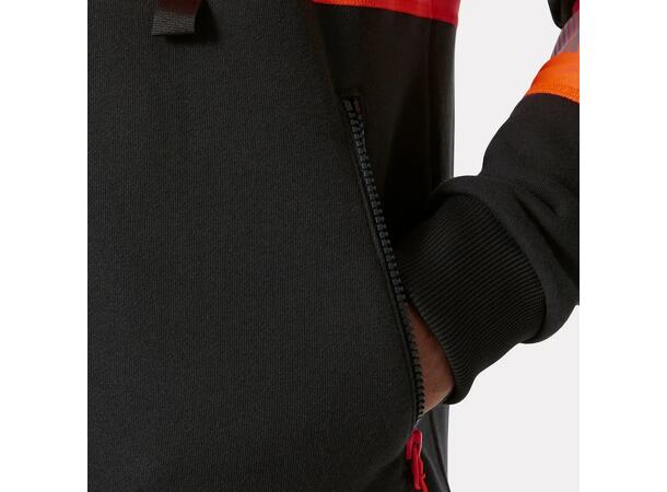 79274 ICU ZIP SWEATSHIRT BLK/NYEL XS HIVIS genser med glidelås 