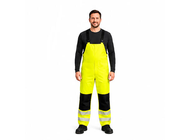 Norlight Regnbukse YEL/BLK L Regnbukse Kl.2 
